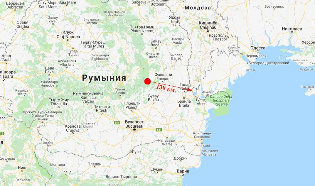 Землетрус з території Румунії 14.03.2018